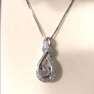 Diamond & silver necklace- Diamonds in Rhythm